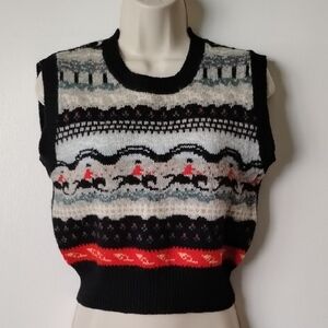 The Villager Shetland Wool Sleeveless Sweater XSP